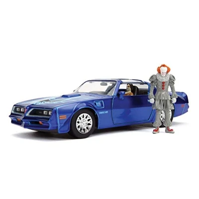 Imagen de Jada 31118 Pontiac Hollywood Rides 1:24 Henry Bower&#039;s Firebird y Pennywise Figura, Azul