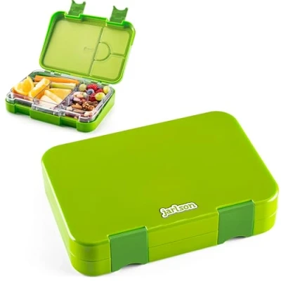 Imagen de Jarlson® fiambrera para niños con 6 compartimentos TONI de tritan caja almuerzo a prueba fugas Lunch box jardín infantes, escuela