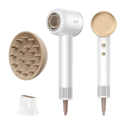 Imagen de Dreame Hair Glory Combo Secador de Pelo, 110000 RPM Pelo Profesional, Velocidad del Aire 70 m/s*, Tecnología Iones Negativos Potente, Ligero, Control Temperatura y