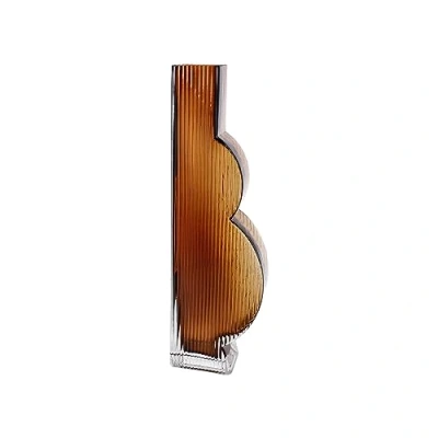 Imagen de Goebel Jarrón de Cristal, marrón, 10,5 x 5 34,5 cm