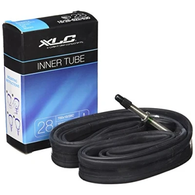 Imagen de XLC Fahrradschlauch 700x18/28c Cámara de Aire para Bicicleta, Unisex Adulto, Negro, 700 x 18/28C 18/28 622/630 SV 60 mm