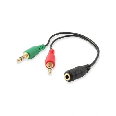 Imagen de Adaptador de audio Ewent Jack 3.5mm a X2 F/MM