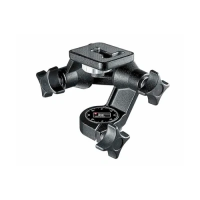 Imagen de Manfrotto Cabeza de Trípode 3D Junior, Cabezal Bola Fluido, Estabilizador Cámara, Accesorios Fotografía para la Creación Contenido, Soporta 5 kg