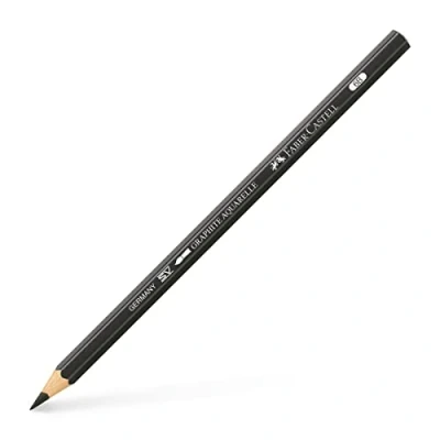 Imagen de Faber Castell 117806, Caja 6 lápices grafito acuarelable, 6B