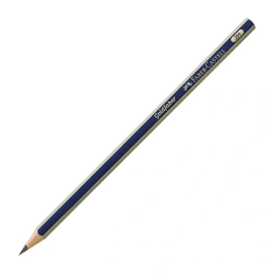 Imagen de Faber Castell Gold 1221 2H Lápiz, 12 unidades, color negro