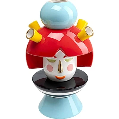 Imagen de Kare jarrón Decorativo de diseño Puppet Girl, florero, Mesa, Multicolor, Altura del artículo 36 cm