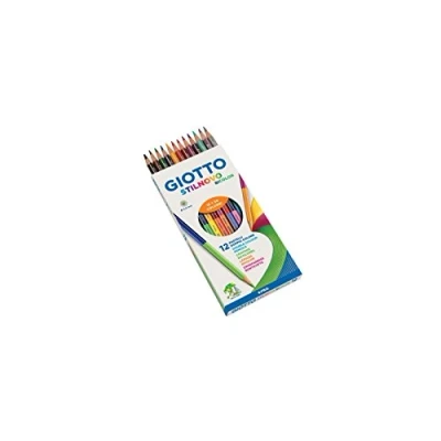 Imagen de Giotto Stilnovo Bicolor Lápices de Colores, Estuche 12 Uds.