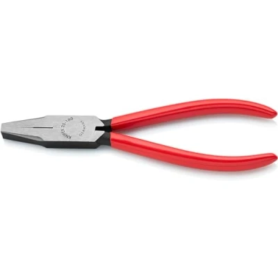 Imagen de Knipex Alicate de boca plana negro atramentado, recubiertos plástico 180 mm 20 01