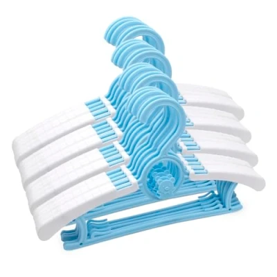 Imagen de COM FORT HOUSE Percha de Plástico Infantil Niños Color Azul Resistente Pack 20 Unidades