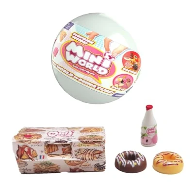 Imagen de Bizak Mini World Caprichos, Cápsulas Sorpresa con Coleccionables y Comiditas, 70 Sorpresas Dulces, Bebidas Pegatinas, Niños Niñas +6 Años, (64505003)