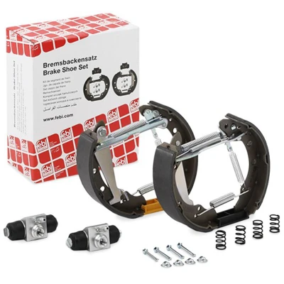 Imagen de FEBI BILSTEIN 37562 Kit frenos, disco de tambor Eje trasero con cilindro freno rueda, accesorios, material montaje añadido