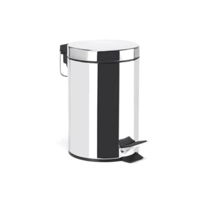 Imagen de MSV Cubo DE Basura Acero Inoxidable 5 L, Cromado, 33 cm