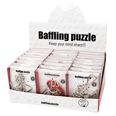 Imagen de Gracelaza 24 Piezas Juguetes Mágicos de Alambre Metal Set 3D Rompecabezas Brain Teaser Puzzle IQ Inteligencia Juguete Educativo Juego Niños y Adolescentes