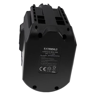 Imagen de EXTENSILO Batería Recargable Compatible con Bosch BTI BHE 24VRE, GBH 24VFR, 24VR, GBH24VFR Herramientas eléctricas (3300 mAh, NiMH, 24 V)