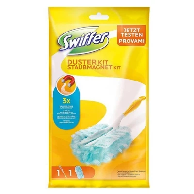 Imagen de Swiffer Plumero De Trampa &amp; Lock Kit (Handle 1 + Recambio) 30 g