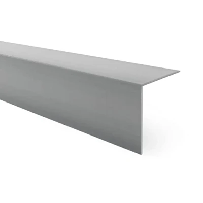 Imagen de Quest Perfil de ángulo PVC autoadhesivo para esquinas, listones angulares, 50 x mm, 200 cm, gris oscuro