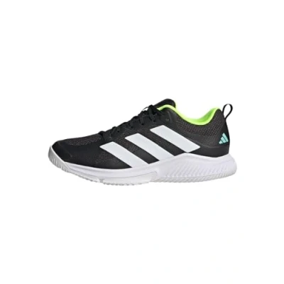 Imagen de adidas Performance Court TEAM Bounce 2.0 Zapatillas de running estables, Mujer, Talla: 36 2/3, Core black cloud white flash aqua Zapatos