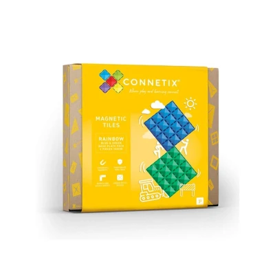 Imagen de Pack Connetix Pastel Blue &amp; Green Base Plate 2 Piezas