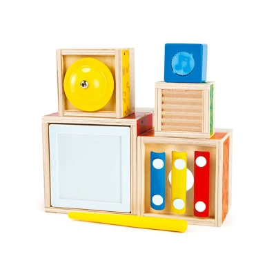Imagen de Music Set For Kids, Hape Multi Musical Block Set, With 5 Instruments. 18 months +