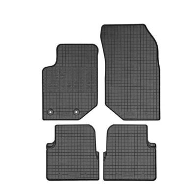 Imagen de AutoStyle Juego CK RJE05 de alfombrillas suelo Caucho 4 negro 680mm 480mm