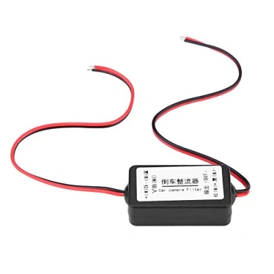 Imagen de KIMISS estabilizador de Voltaje 12V para Cámara Marcha Atrás del Coche Filtro Antidisturbios Coches Alemanes y Americanos Resuelve Pantalla Negra Parpadeo corriente