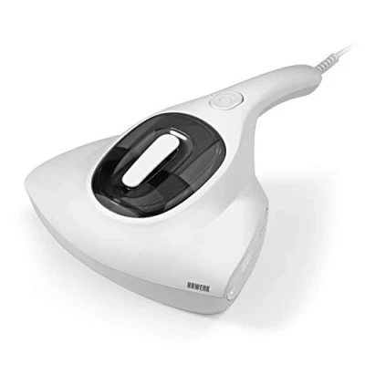 Imagen de N8WERK la aspiradora de ácaros en edición Moonlight White Limpiador colchones con un Fuerte Poder succión Esteriliza Las Superficies luz UV C Destruye 99,9% Todos los