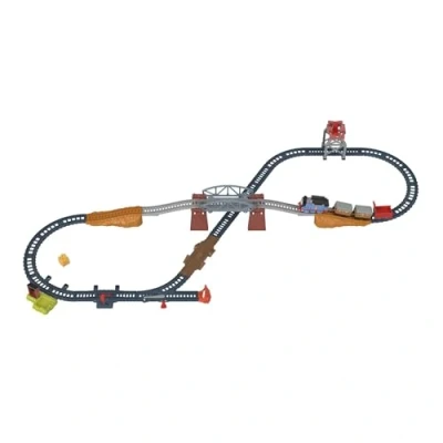 Imagen de Thomas y sus amigos Set de juego 3 en 1 Pistas para coches juguete con tren motorizado accesorios (Mattel HGX64)