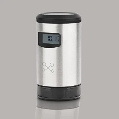 Imagen de Les Petits Champs WOM820 Bomba de Vacio Electrica para Vino, Deteccion Automatica Presion, LCD, Libre BPA, Cargador USB
