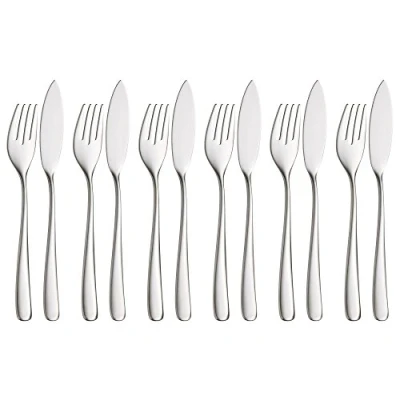 Imagen de WMF Juego 6 Cubiertos para Pescado, Acero Inoxidable Mate, Vision 12 Teilig Fischbesteck