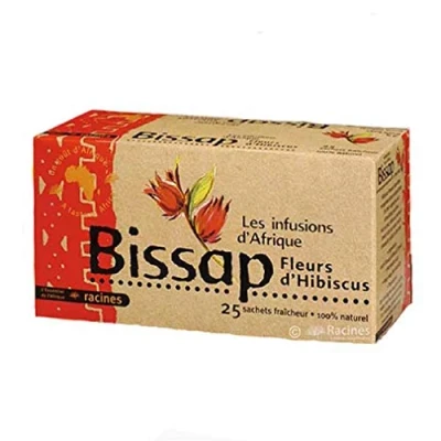 Imagen de [ INFUSION 100% Bissap ] Set de 3 cajas infusión con Flores hibisco o Karkade natural x 25 sobres 1.6g