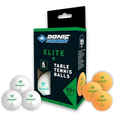 Imagen de Donic Schildkröt Pelotas de Tenis Mesa Elite, 1 Estrella, Calidad Poly 40+