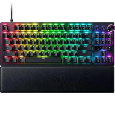 Imagen de Razer Huntsman V3 Pro TKL PC Teclado óptico analógico para Esports Snap Tap Modalità Attivazione Rapida (Modo de Pulsación, Disparo rápid Dial multifunción) US Layout Negro