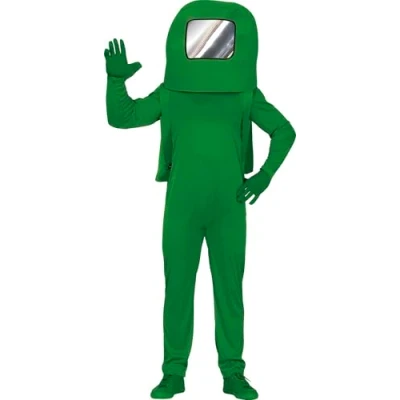 Imagen de FIESTAS GUIRCA Disfraz de Among Us Verde Espacial Adolescente