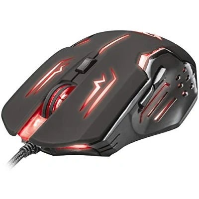 Imagen de Trust Gaming, Alámbrico, GXT 108 Rava Ratón Gaming con iluminación, Color Negro