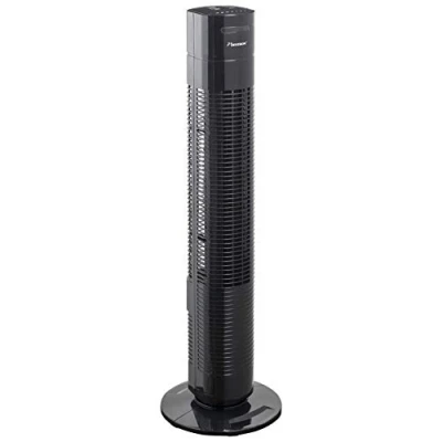 Imagen de Bestron Ventilador de Columna con Función Giratoria, Temporizador y Control Remoto, Altura: 78 cm, Summer Breeze, 35 W, Negro