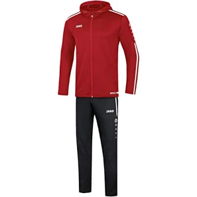 Imagen de JAKO Chándal para hombre Striker 2.0 con capucha, rojo y blanco, XL, M9619