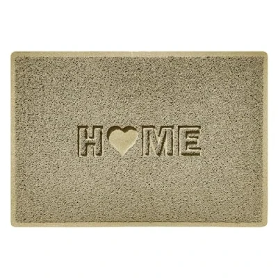 Imagen de Nicoman HOGAR + Esterilla de Cora, Bucles Vinilo, Beige, Large (90x60cm)