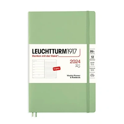 Imagen de LEUCHTTURM1917 367816 agenda semanal y cuaderno de notas Tapa blanda Paperback (B6+) 2024, 12 meses, salvia, inglés