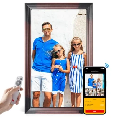 Imagen de KODAK Marco de Fotos Digital, WiFi Digital 21.5 pulgadas, 1920*1080 FHD IPS Táctil, 32 GB Memoria, Comparte y Vídeos al Instante por APP, Rotación Automática, Sensor Movimiento