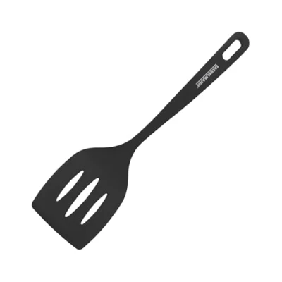 Imagen de Fackelmann Fenix Paleta de Cocina Universal, Material RPET 100% Reciclado, Plástico Reciclable con Alta Resistencia al Calor hasta 230ºC, Durabilidad, Anti Rayaduras, Color Negro, 30 cm, 1 ud.