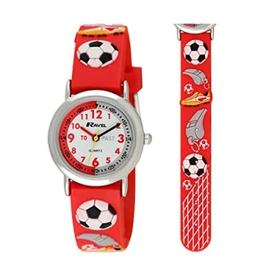 Imagen de Ravel Niños aprendiendo el Reloj del Tiempo Fútbol Rojo