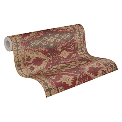 Imagen de Papel pintado Oriental Said Marrakesch Metropolitan Stories 2 A.S. Création tejido no 10.05 m x 0.53 Beige Rojo Negro Fabricado en Alemania 378681 37868 1