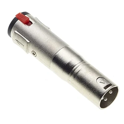 Imagen de Keple Adaptador de clavija hembra 6,35 mm 1/4 pulgada a macho XLR 3 pines