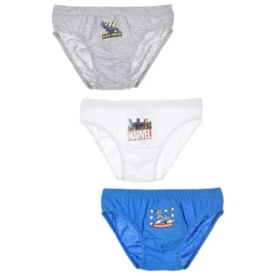 Imagen de Avengers HW3023 Pack 3 Slip Niño Algodón Color: Multicolor Talla: 6 8 años