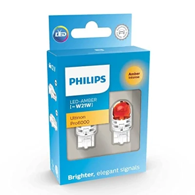 Imagen de Philips Ultinon Pro6000 LED foco de señalización para automóvil (WY21W amber)