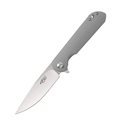 Imagen de Firebird GANZO FH41 CG Cuchillo Plegable de Bolsillo Hoja Acero D2 85 mm G10 Mango Antideslizante con Clip Camping Caza Pesca al Aire Libre 101g (Gris claro)