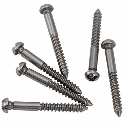 Imagen de Musiclily Ultra 33X3,5mm Acero noxidable Tornillos de Puente Trémolo para Guitarra Eléctrica estilo PRS, Color Original (6 Piezas)