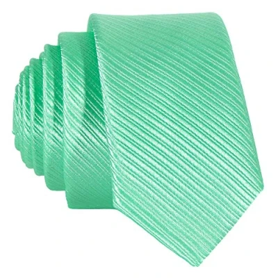 Imagen de DonDon Corbata estrecha 5 cm de color verde menta hecho a mano
