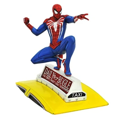 Imagen de Diamond Select Toys Gallery Marvel: PS4 Game Spider Man on Taxi PVC Statue (SEP201925)
