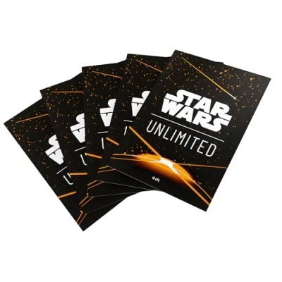 Imagen de Star Wars: Juego de cartas ilimitado, fundas artísticas, parte trasera carta, color naranja